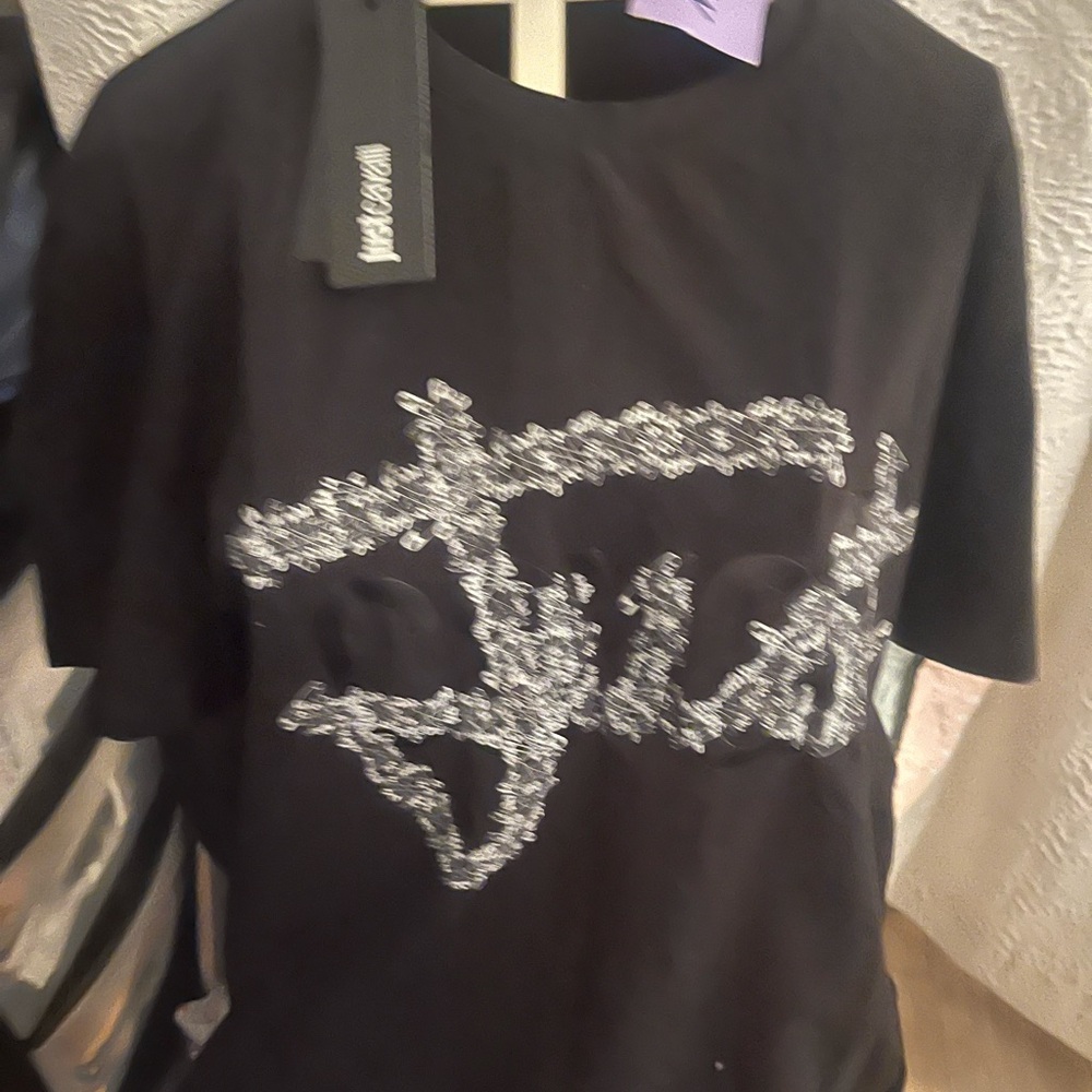 Roberto Cavalli Black Short Sleeve Tee